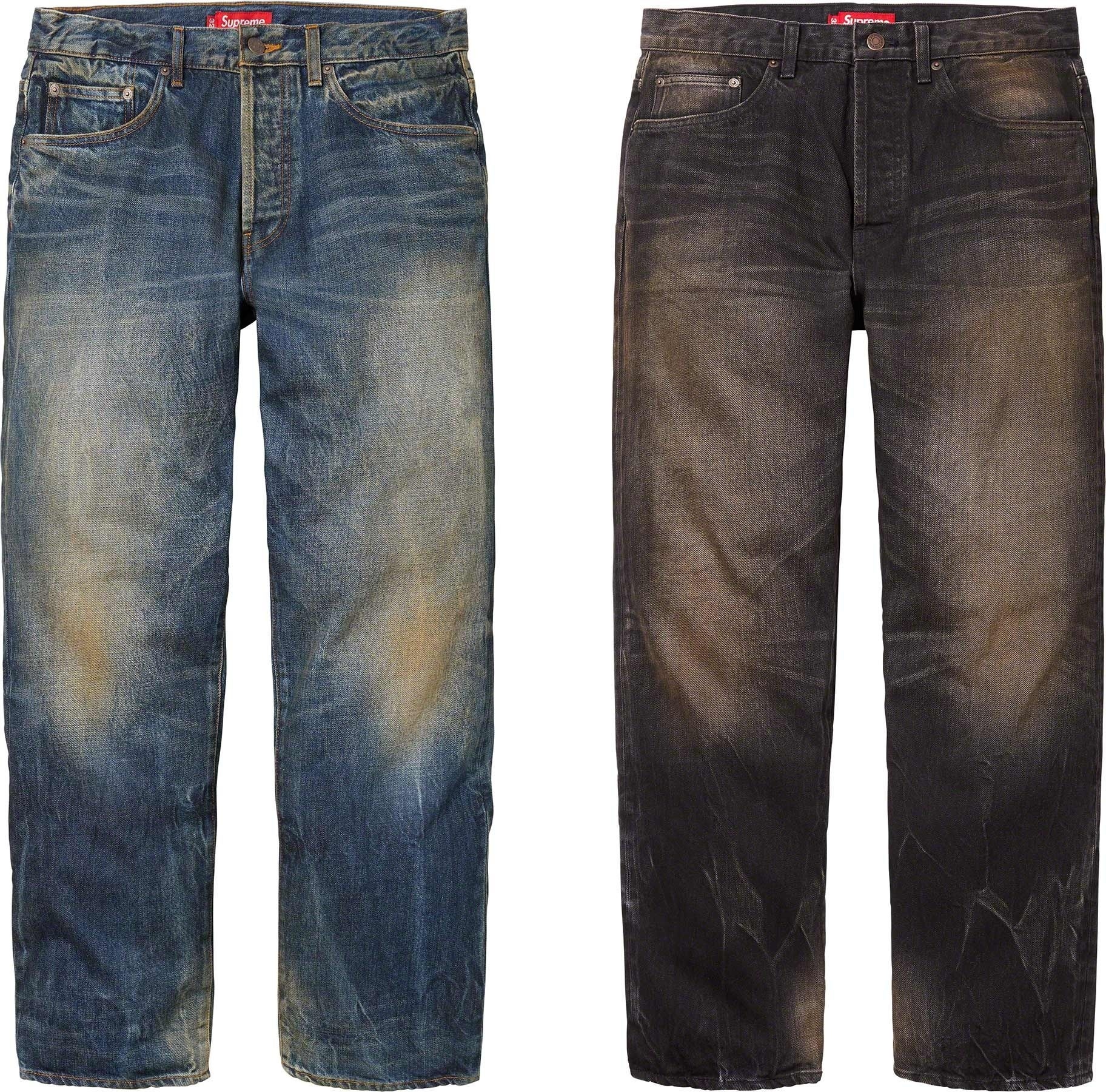 Distressed Loose Fit Selvedge Jean